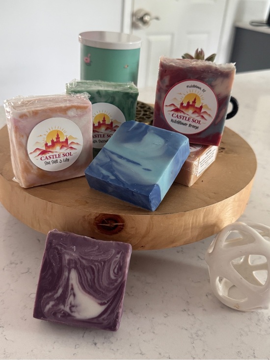 Castle Sol Other - Handcrafted BEEF TALLOW Soaps - Your choice of 1 bar - multiple scents.